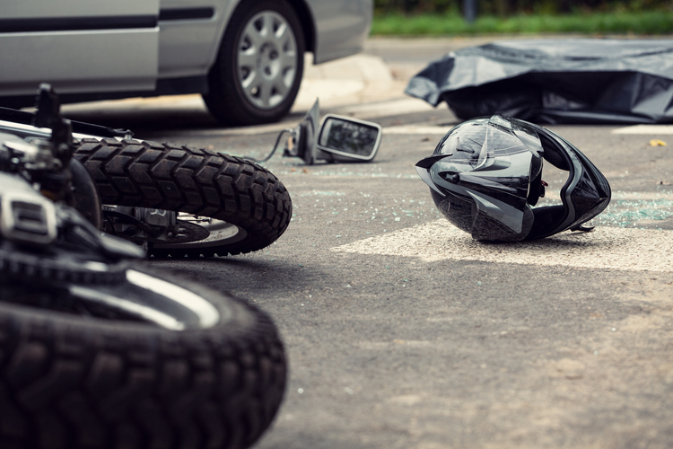 how are most motorcycle accidents caused